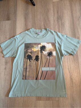 Anvil Light Green Jimmy Buffett 'Banana Wind' Graphic Tee XL
